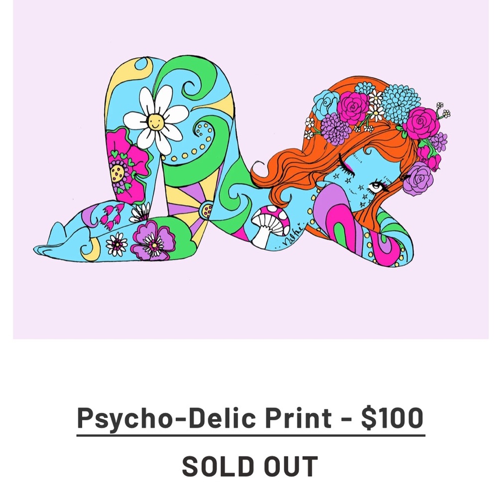 Valfre Print - the sold OUT Psycho-delic print